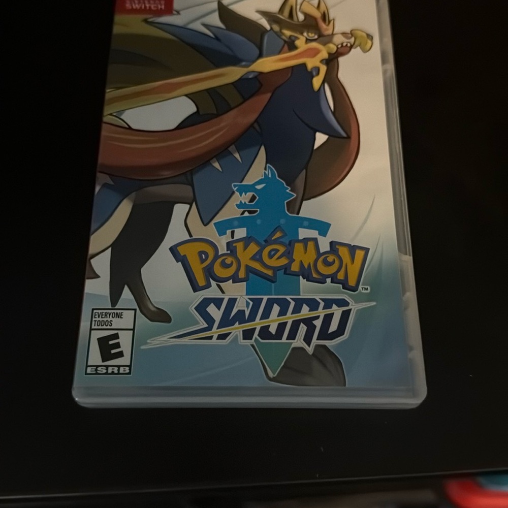 Nintendo Pokémon Sword Game Blue and Yellow